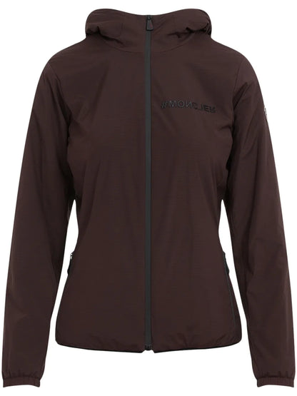 Monogram-Plaque Hooded Jacket