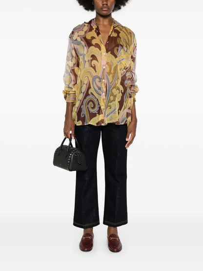 Floral-Print Shirt