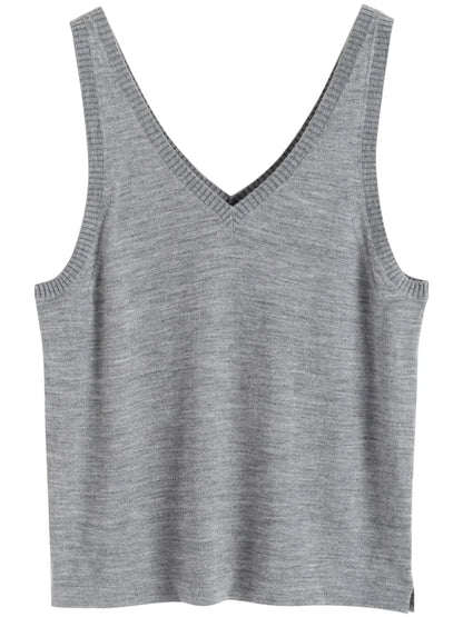 Fine-Knit Merino Vest