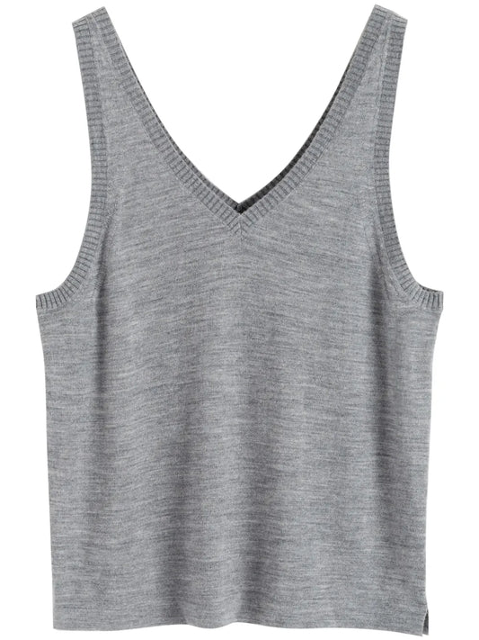 Fine-Knit Merino Vest