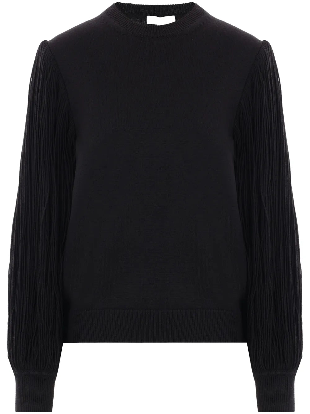 Fringed-Sleeve Jumper