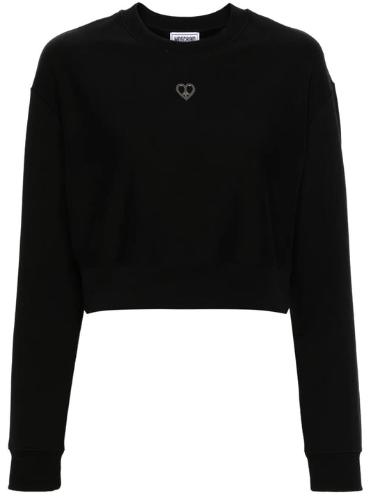 Heart-Plaque Sweatshirt
