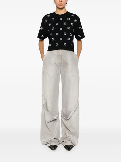 Arrows-Embroidered T-Shirt