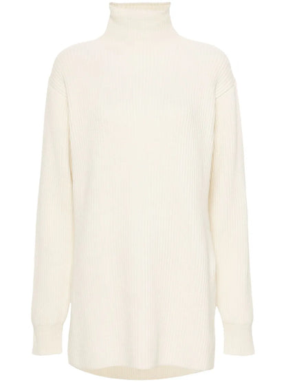 Ribbed High-Neck Jumper