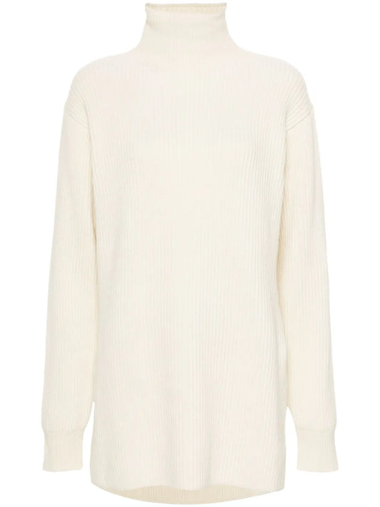 Ribbed High-Neck Jumper