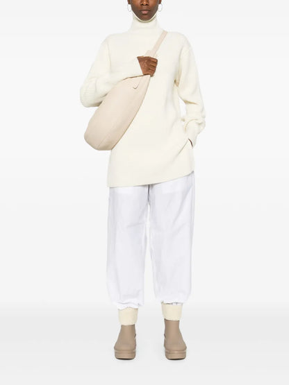 Ribbed High-Neck Jumper