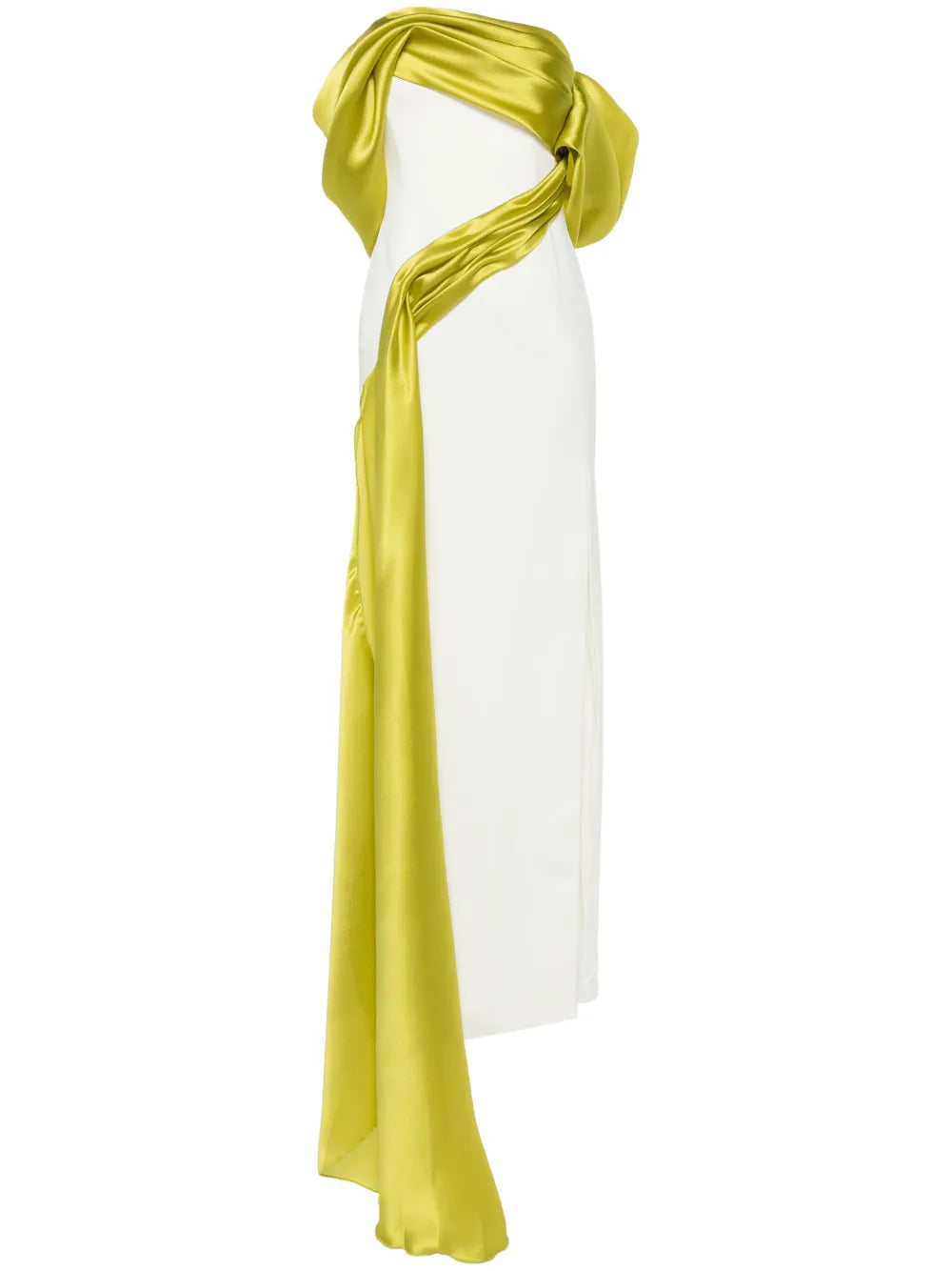 Colour-Block Side-Slit Gown