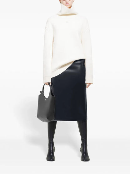 Oblique Translucent Skirt