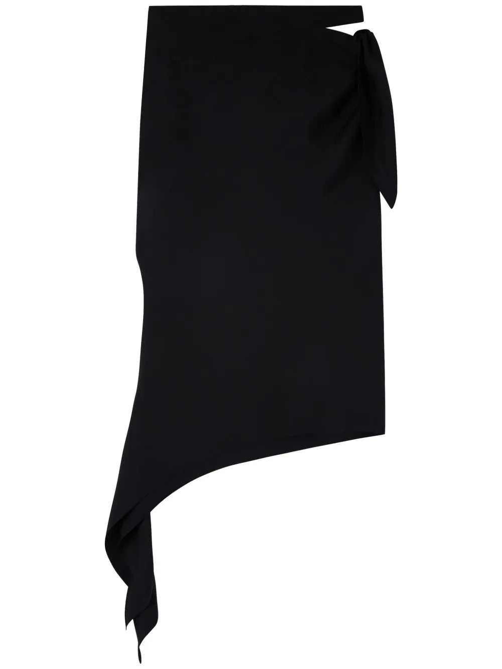 Knot Slash Midi Skirt