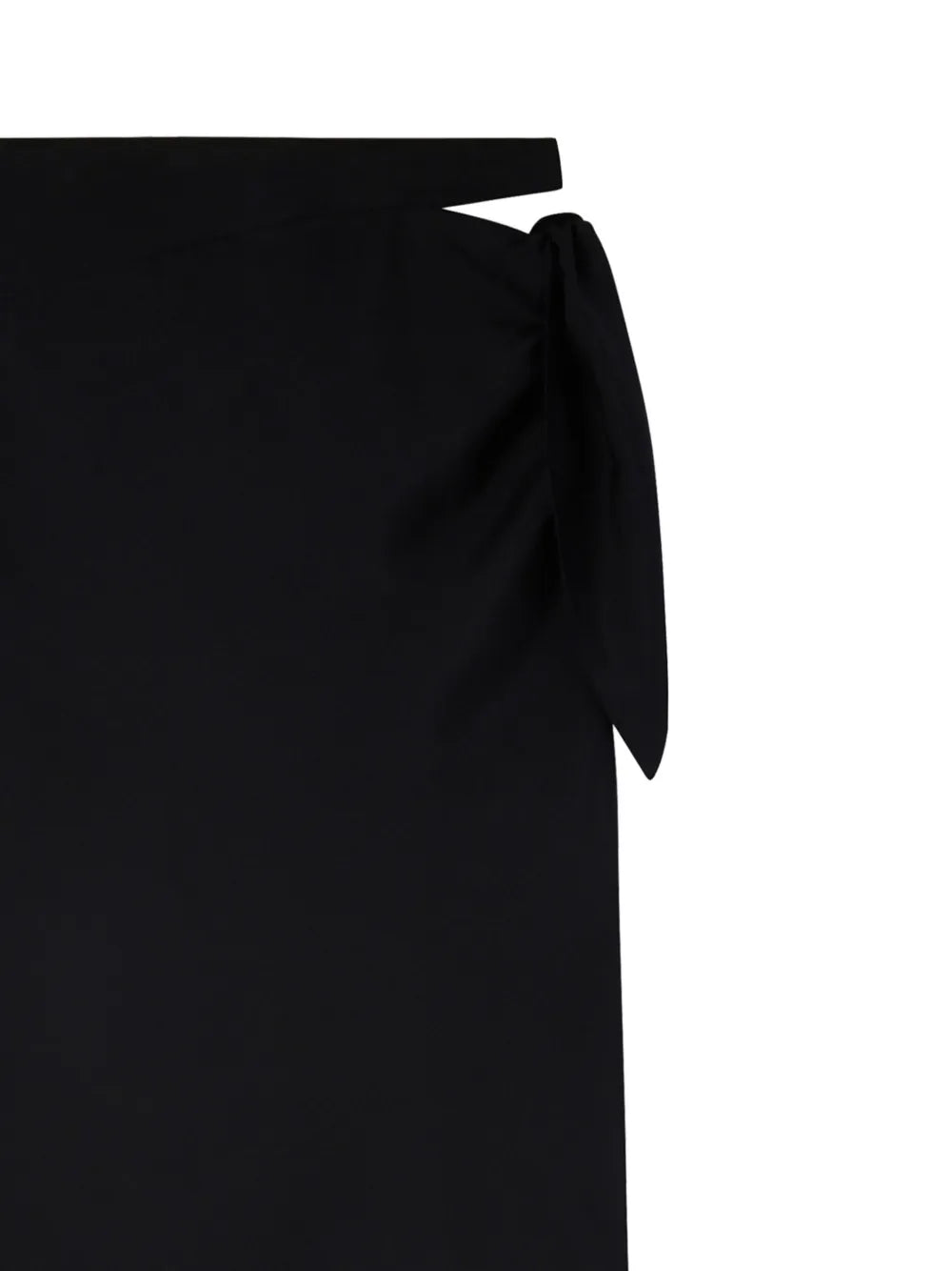 Knot Slash Midi Skirt