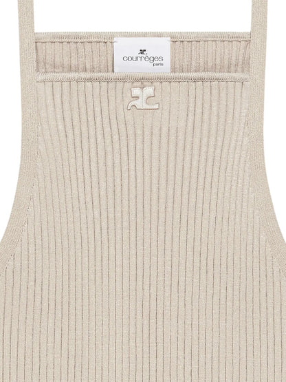 Pointy Rib-Knit Tank Top