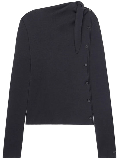 Knot Oblique Cardigan