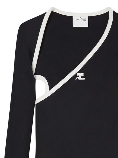 Slash Contrast-Trim T-Shirt
