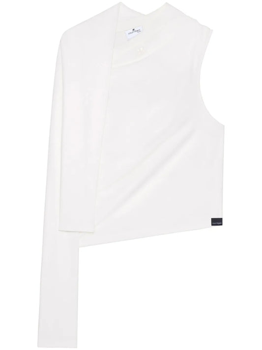 Asymmetric Off-Shoulder T-Shirt