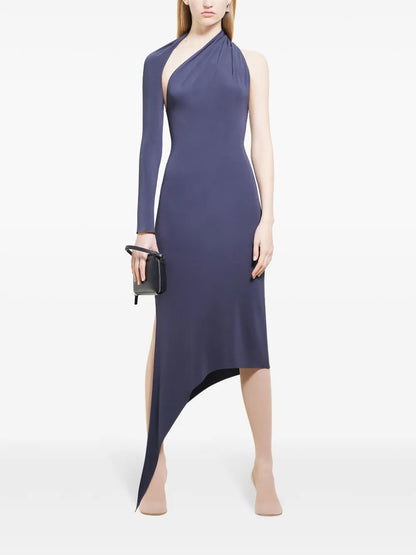 Slash Crepe Maxi Dress