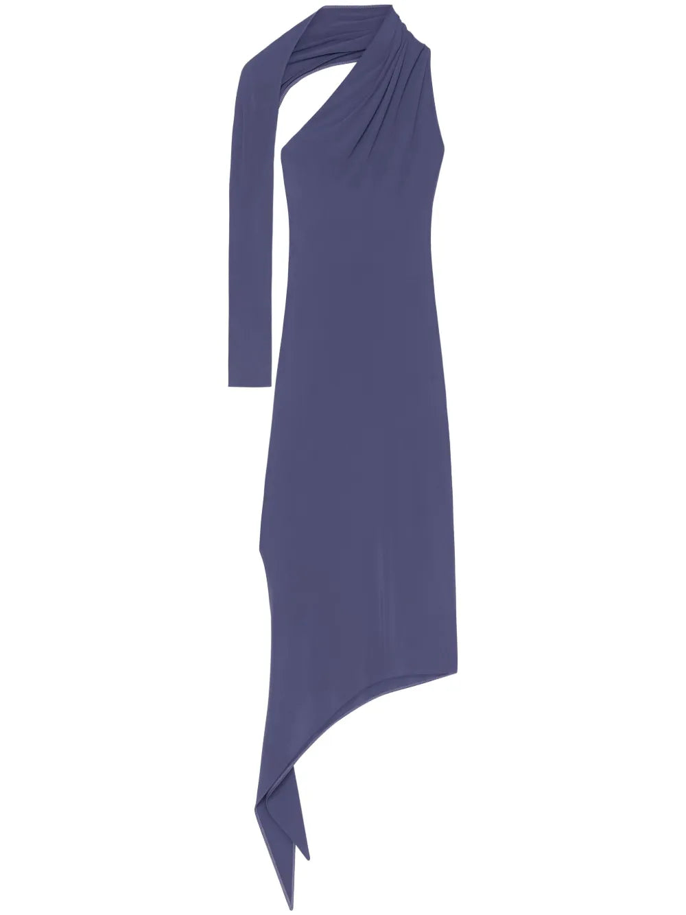 Slash Crepe Maxi Dress