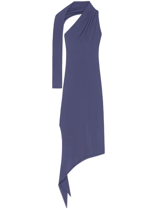 Slash Crepe Maxi Dress