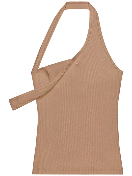 90'S Asymetric Ribbed Tank Top