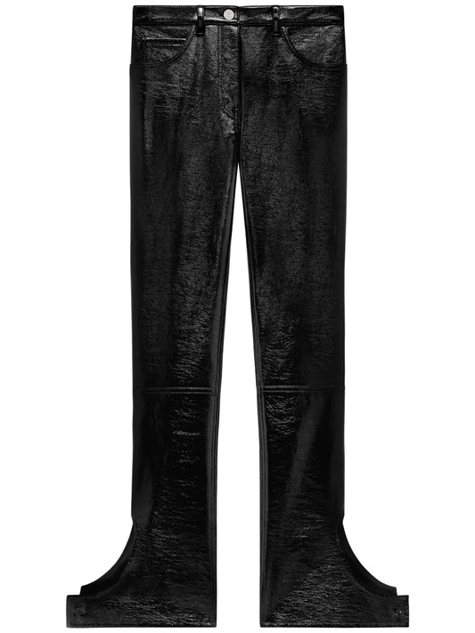 Reversed Vinyl Trousers