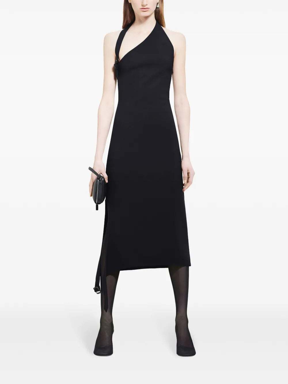 Asymmetric Buckle Dress