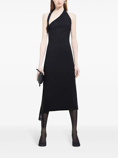 Asymmetric Buckle Dress