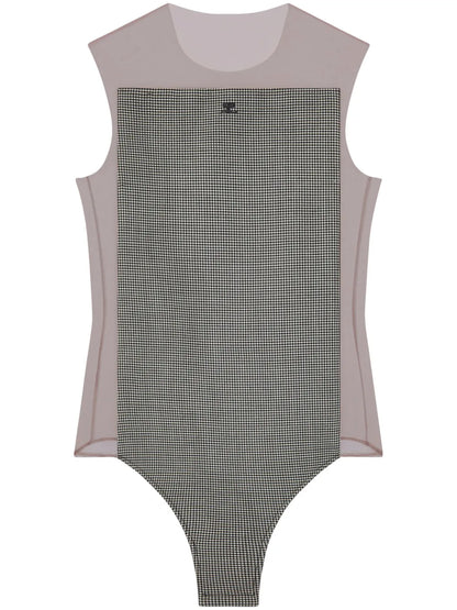 Illusion Houndstooth Bodysuit