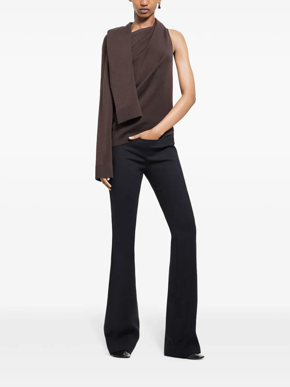 Off-Shoulder Light-Knit Top