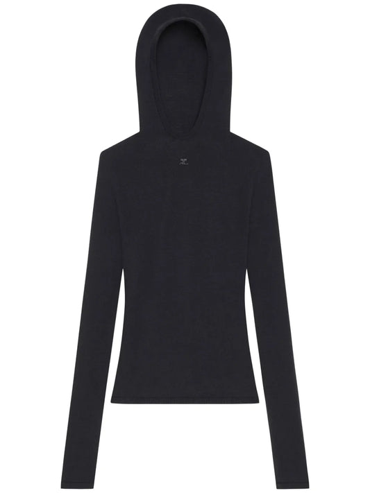 Hooded Knitted Top