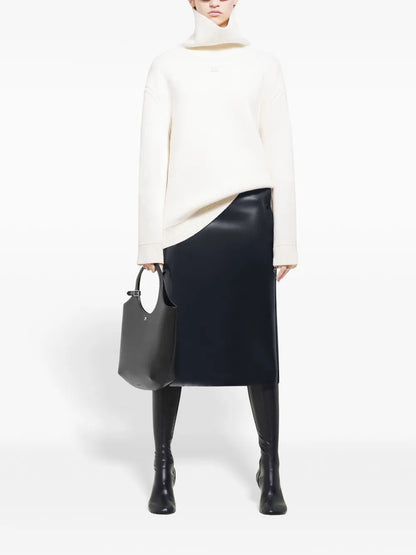 Oversized Mock-Neck Sweater