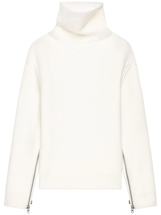 Oversized Mock-Neck Sweater