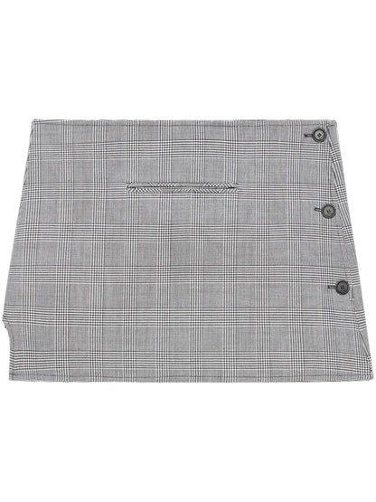 Oblique Prince Of Wales Mini Skirt