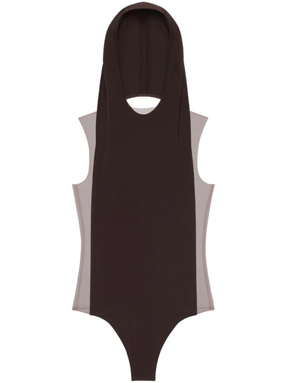 Illusion Hooded Bodysuit