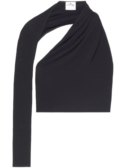 Slash Asymmetric Cropped Top