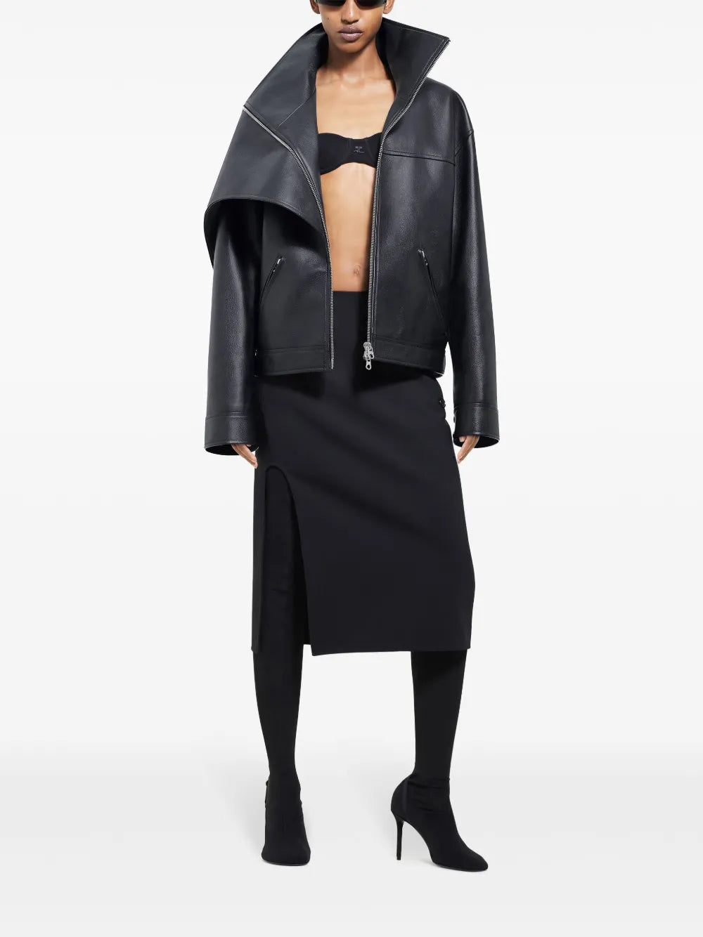 Oversized Leather Jacket