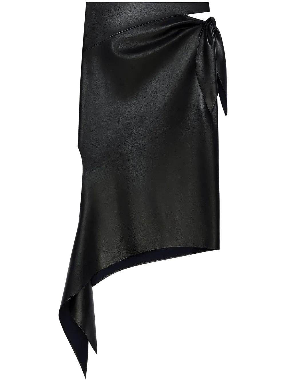 Slash Leather Skirt