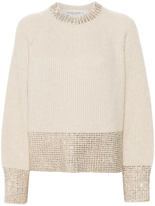 Crystal-Embellished Sweater