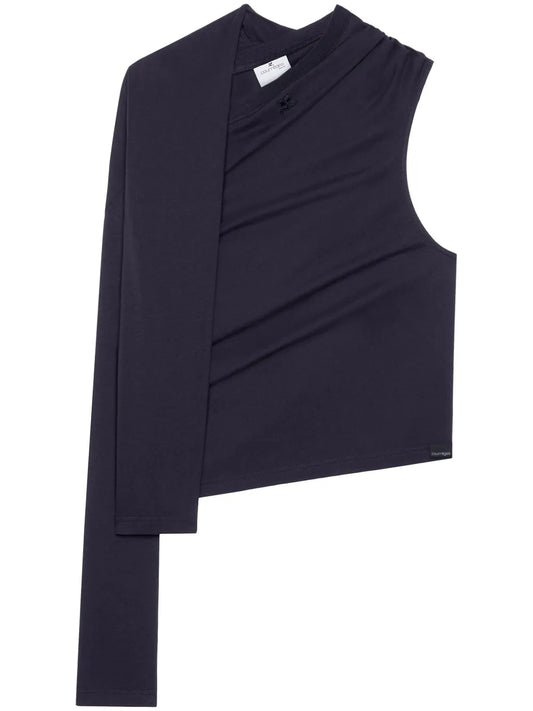 Asymmetric Off-Shoulder T-Shirt