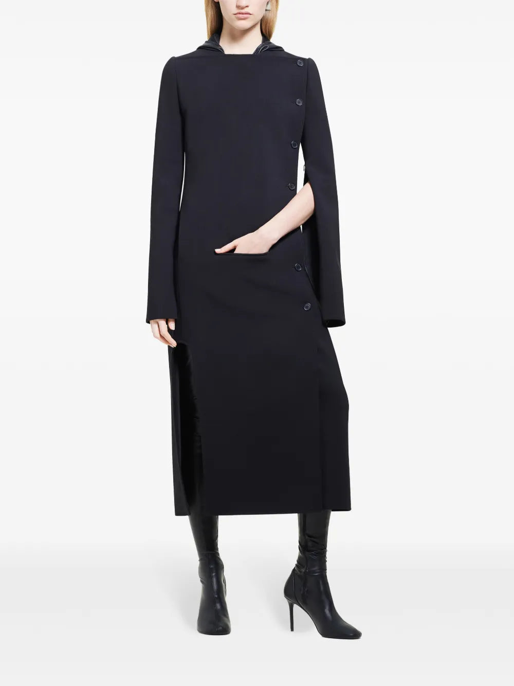 Buttoned Tailored Coat
