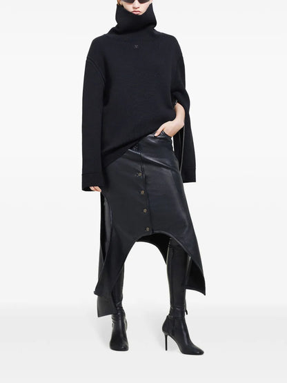 Oversized Mock-Neck Sweater