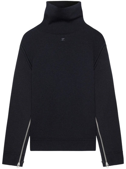 Oversized Mock-Neck Sweater