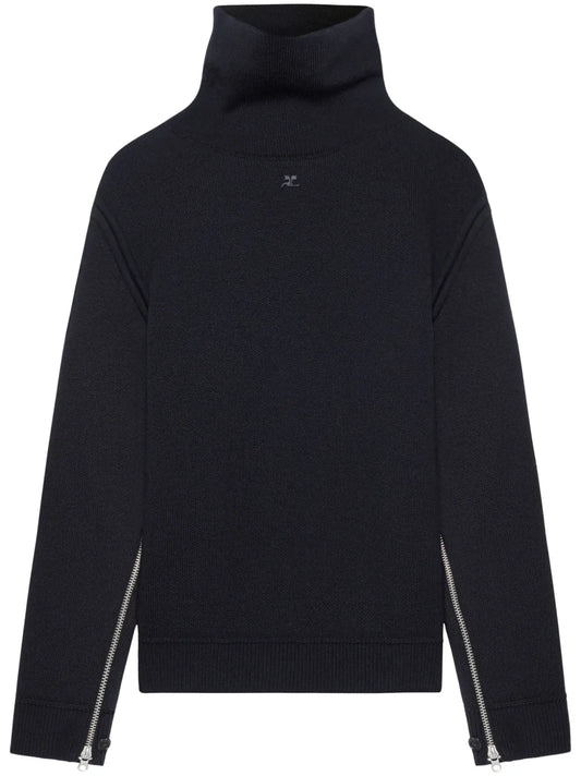 Oversized Mock-Neck Sweater