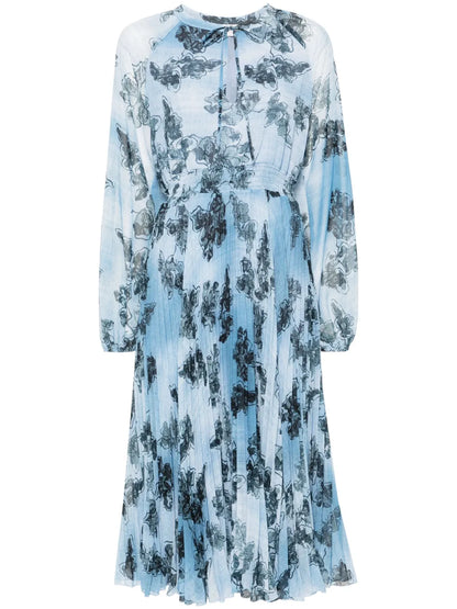 Floral-Print Midi Dress