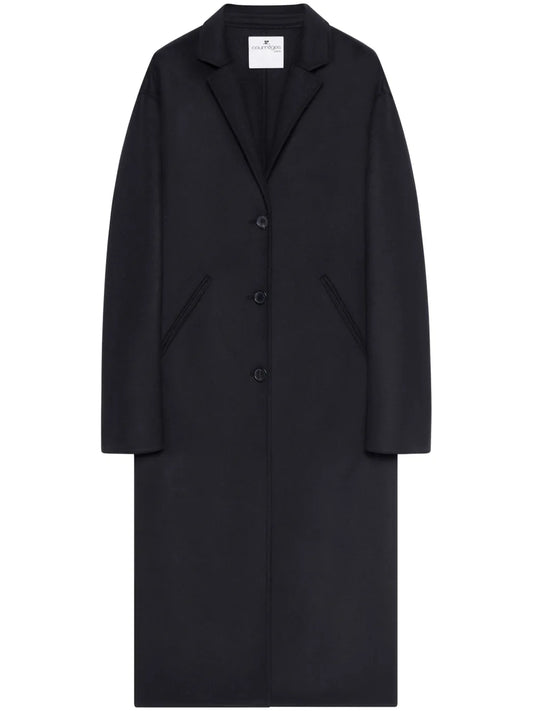 Double-Face Wool Cocoon Coat