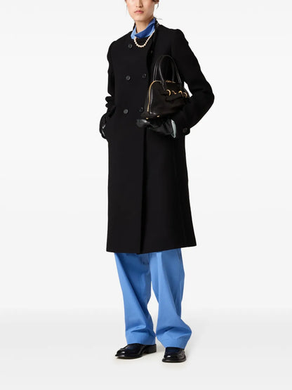 Embroidered-Logo Poplin Trousers