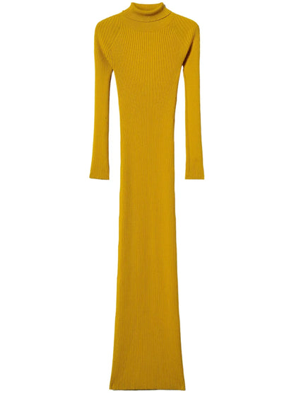 Cut-Out Knitted Maxi Dress