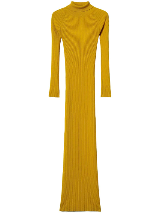 Cut-Out Knitted Maxi Dress