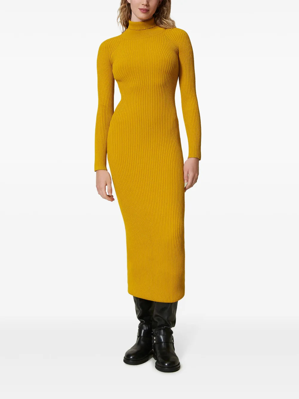 Cut-Out Knitted Maxi Dress