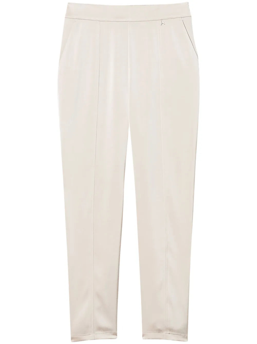 Straight-Leg Satin Trousers