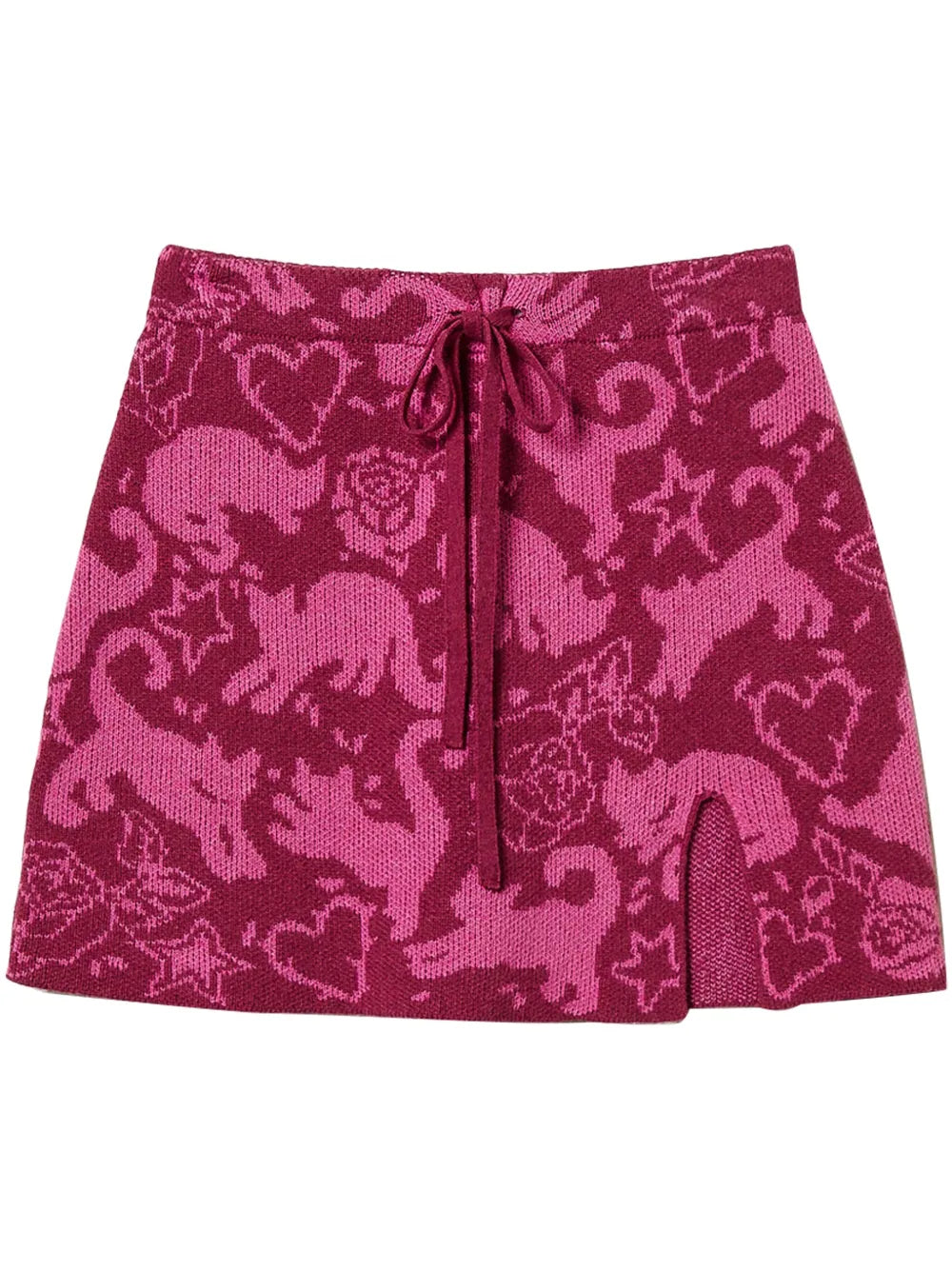 Patterned-Jacquard Skirt