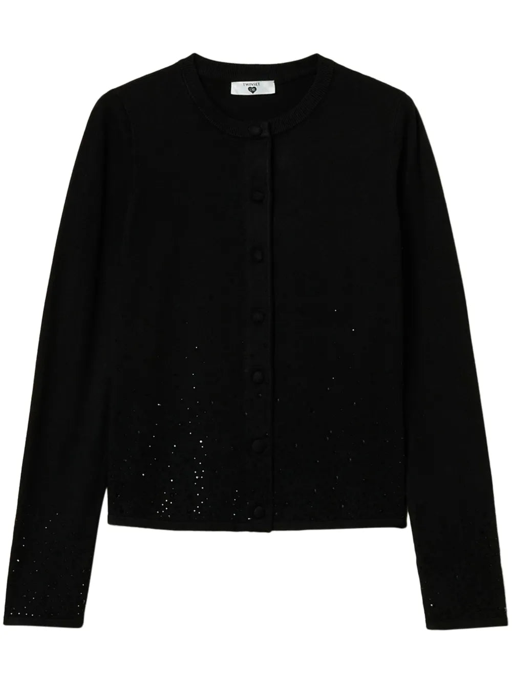 Rhinestone-Embellished Cardigan